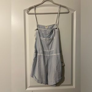 Light blue billabong romper/cover up